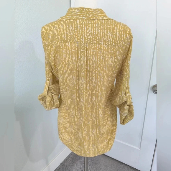 Yellow Buttons Down Blouses - Picture 7 of 10